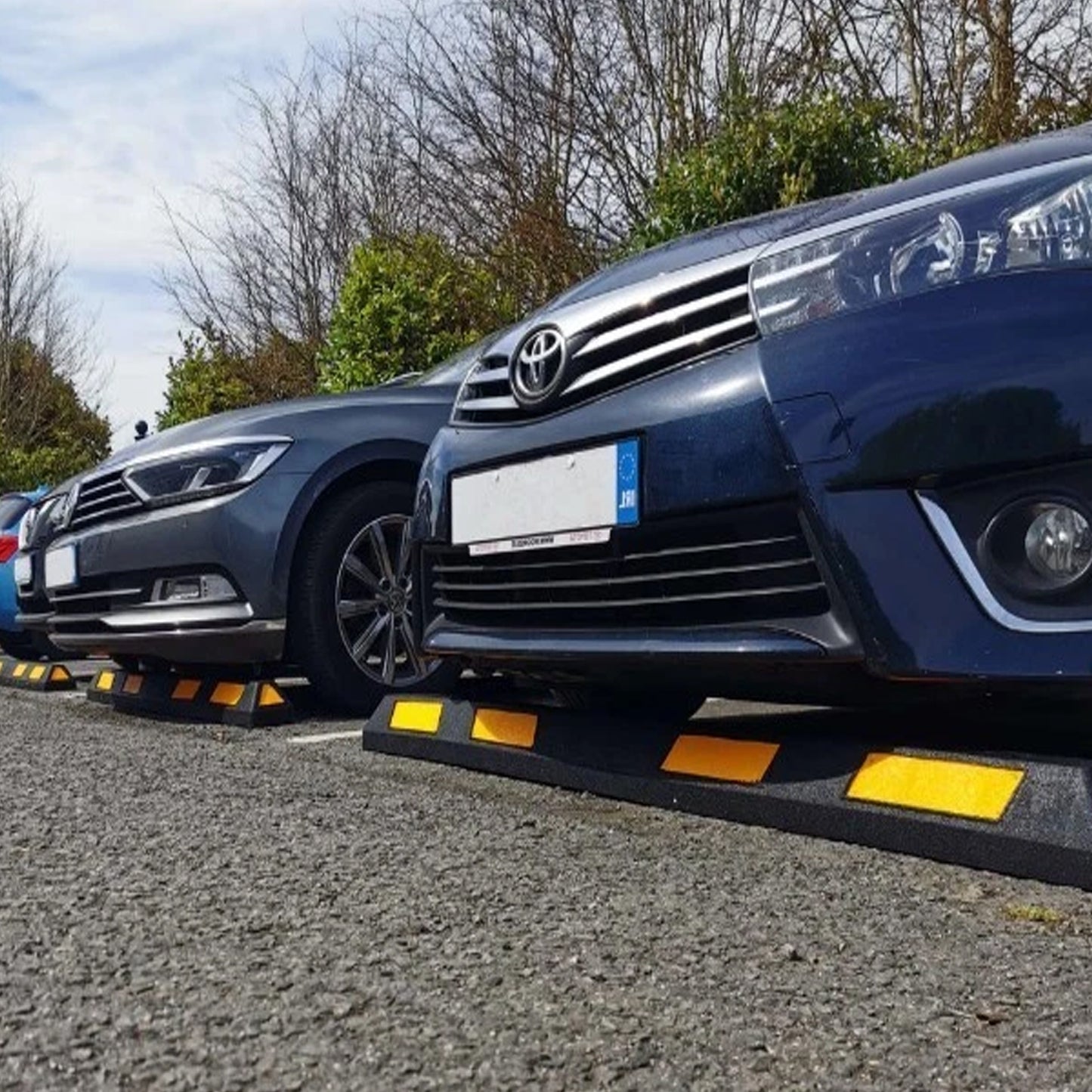 Commercial Grade Rubber Car Wheel Stops Parking Stop Block Garage Wheel Stop Car Stops Stopper